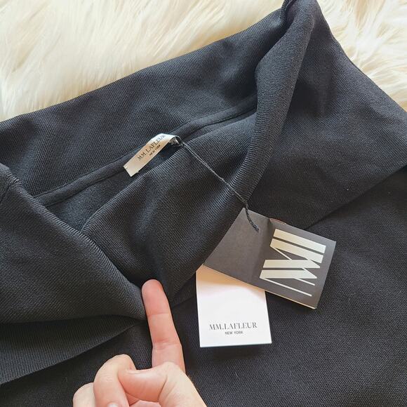 M.M Lafleur The Harlem Skirt Jardigan Knit Black 1X NWT Stretchy Midi Pencil - Picture 3 of 5